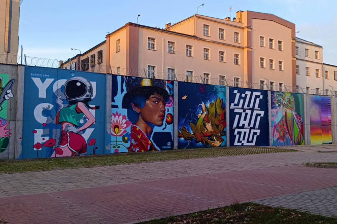Street-art na murach aresztu