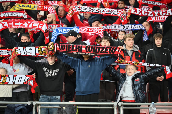 Widzew Łódź - Lech Poznań: Zdjęcia kibiców i zawodników z meczu 24. kolejki PKO BP Ekstraklasy