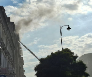 Akcja strażaków przy Górnośląskiej w Kaliszu. Ewakuowano 21 osób