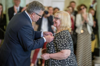 Stanisława Celińska z rodziną
