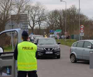 Kolejki na przejściu granicznym Świnoujście-Garz