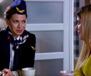 Barwy szczęścia odc. 2081. Agata (Natalia Zambrzycka), Miriam (Sandra Staniszewska)