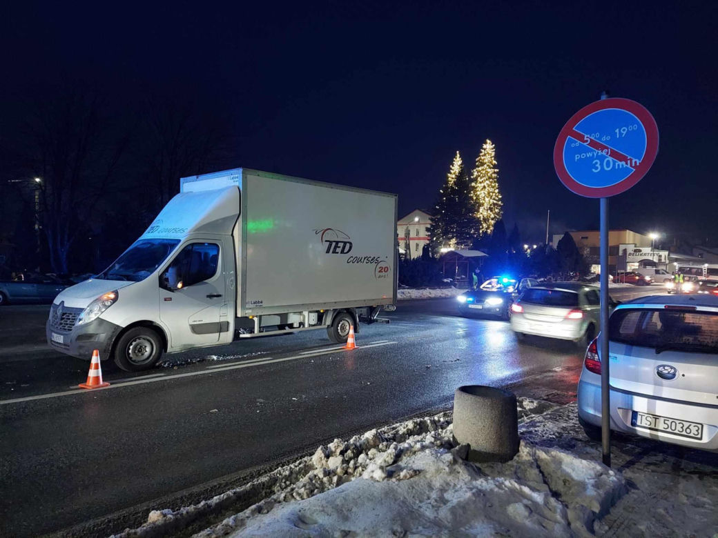 Potrącenie pieszego w Wąchocku