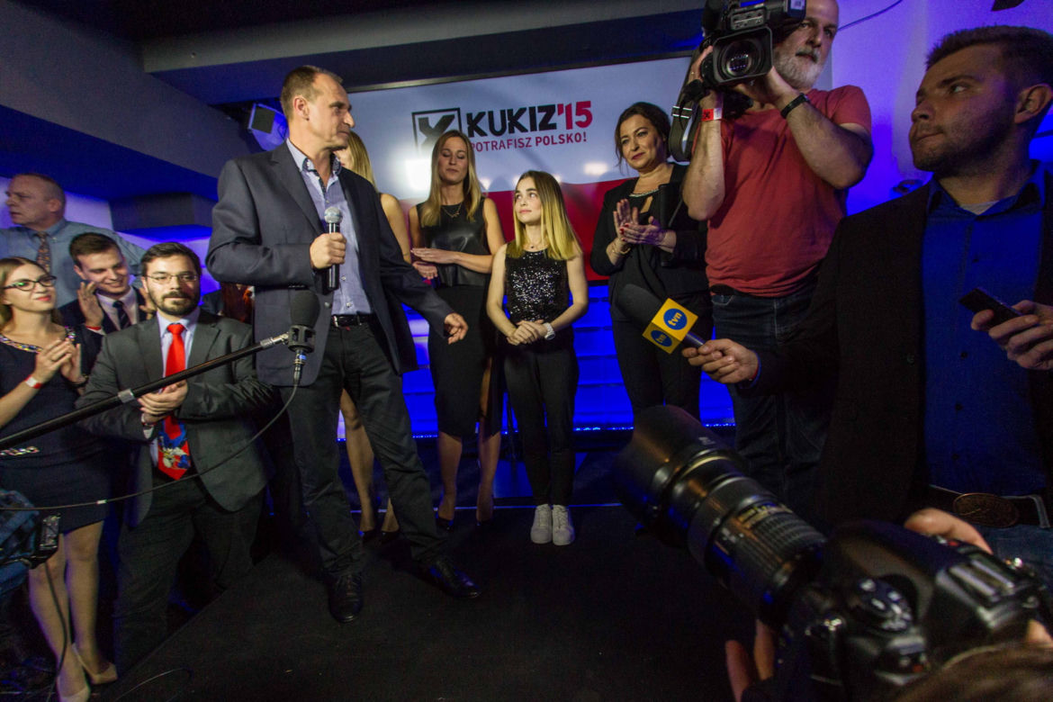 Paweł Kukiz z rodziną