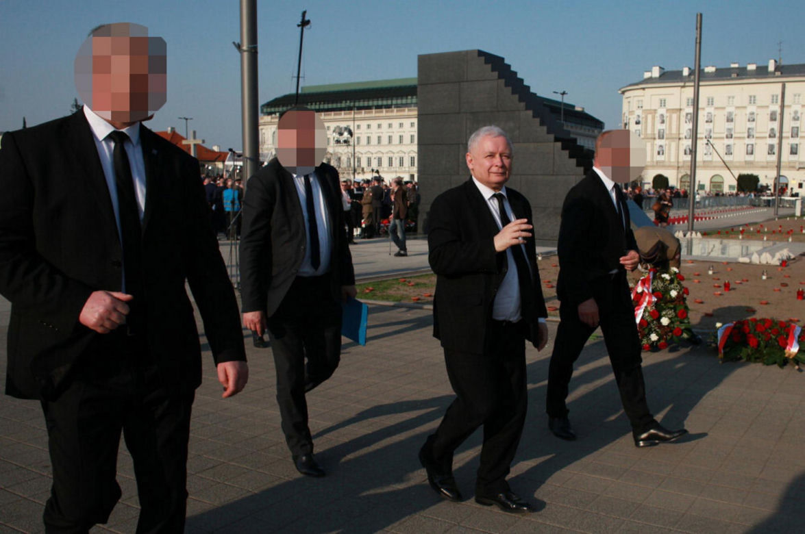 Jarosław Kaczyński z ochroną