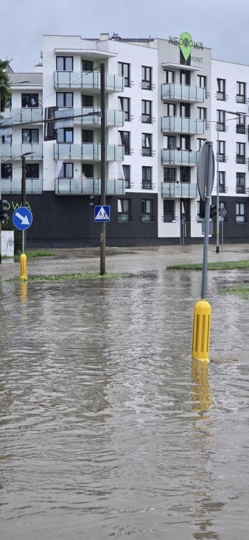 Ulewa w Elblągu