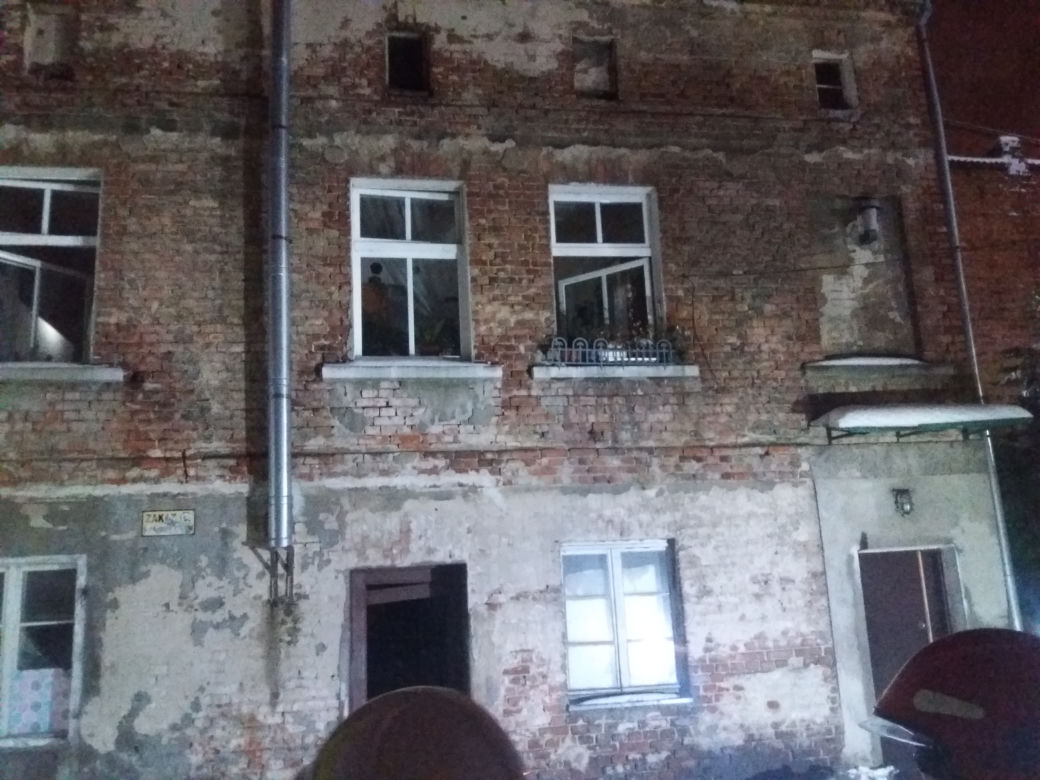 Pożar mieszkania na Wybickiego w Grudziądzu