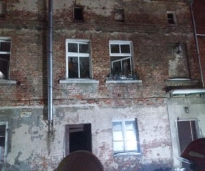 Pożar mieszkania na Wybickiego w Grudziądzu