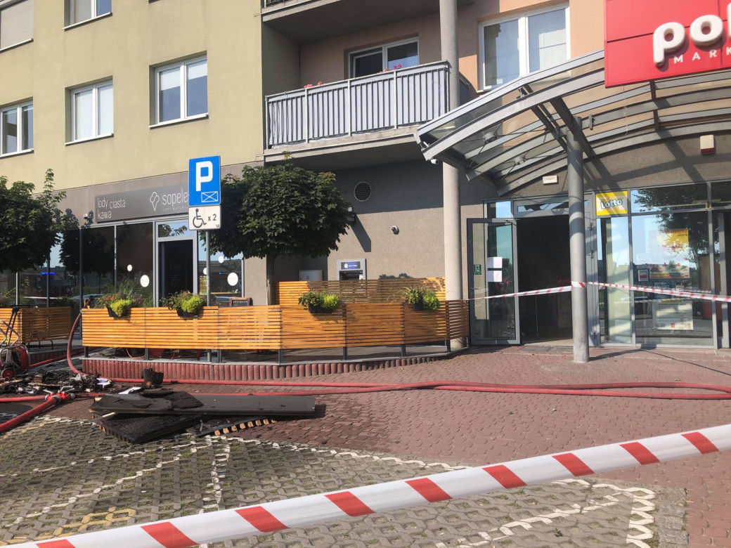 Opole, pożar Sopelka na ul. Bielskiej