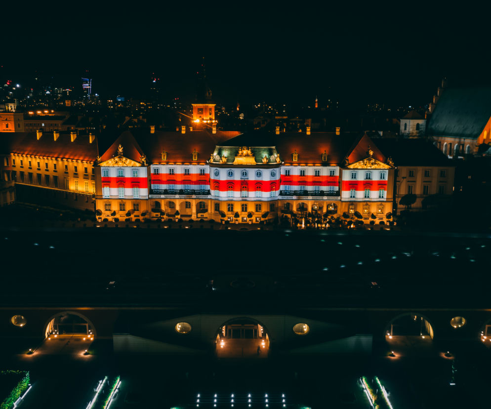Zamek Królewski w Warszawie przyłącza się do akcji #LightForBelarus