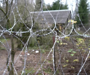 Karolina Pajączkowska na granicy polsko-białoruskiej