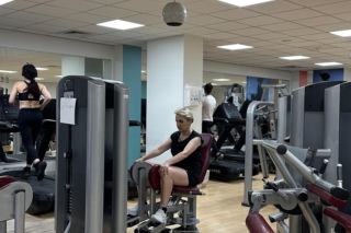 Joanna Scheuring-Wielgus na siłowni