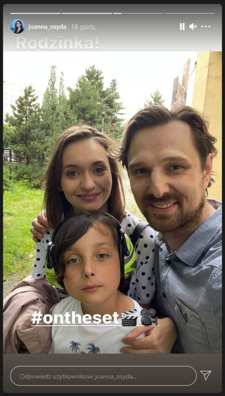 Na Wspólnej. Joanna Osyda na planie