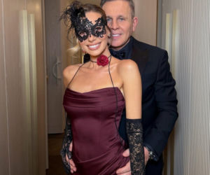 Izabela Janachowska z mężem