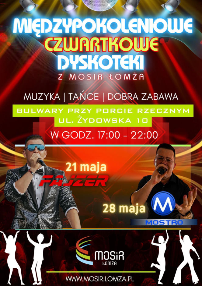 Na łomżyńskie bulwary wracają Międzypokoleniowe Dyskoteki! Pierwsza już 21 maja