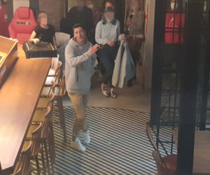 Robert Lewandowski w restauracji Nine's