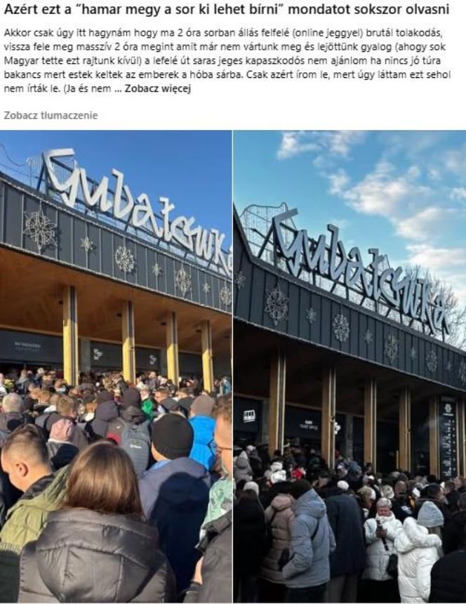 Węgier pokazał sytuację na Gubałówce