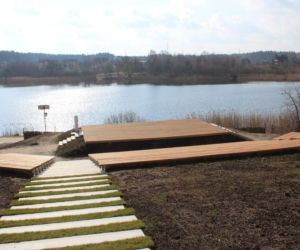 Plaża nad jeziorem Dywickim przechodzi metamorfozę. Zobacz postępy prac