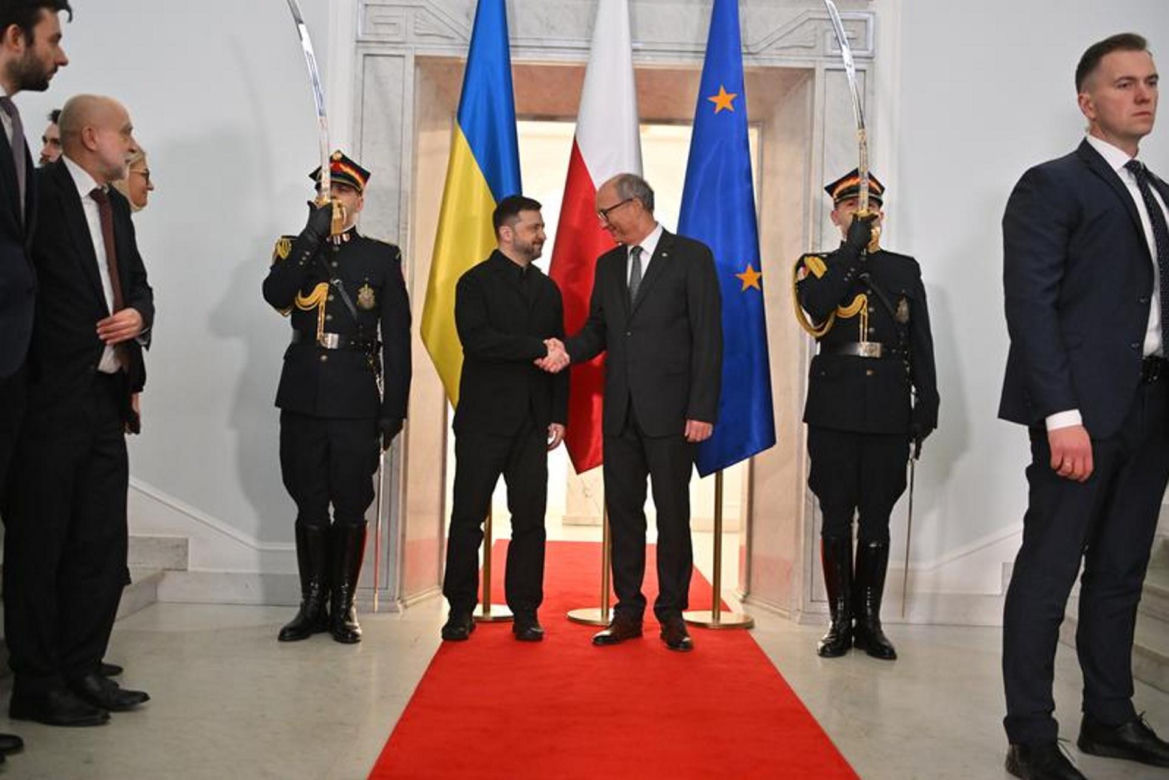 Wołodymyr Zełenski w polskim Sejmie