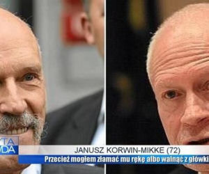MEMY Korwin-Mikke uderzył Boniego