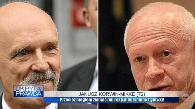 MEMY Korwin-Mikke uderzył Boniego