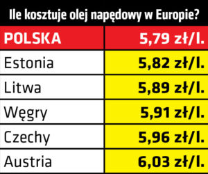 Ile benzyny możemy kupić za polską pensję?