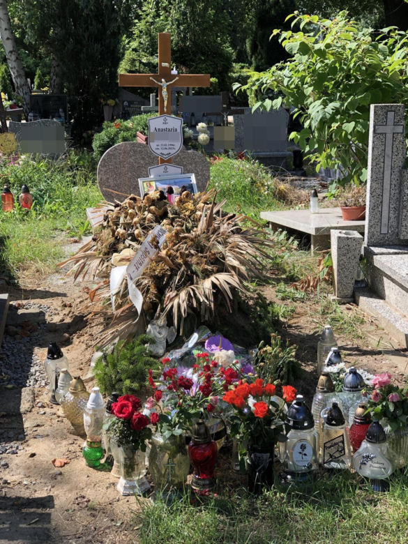 Tak wygląda grób Anastazji na Osobowicach. 27-latka została zamordowana w Grecji