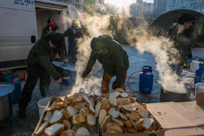 Kijów po rosyjskim ostrzale 3.02.2026