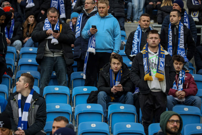 Tak bawili się kibice na meczu Lech Poznań - Pogoń Szczecin