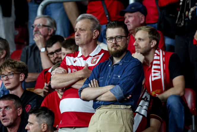 Widzew Łódź - Lech Poznań: Zdjęcia kibiców z meczu 6. kolejki PKO BP Ekstraklasy
