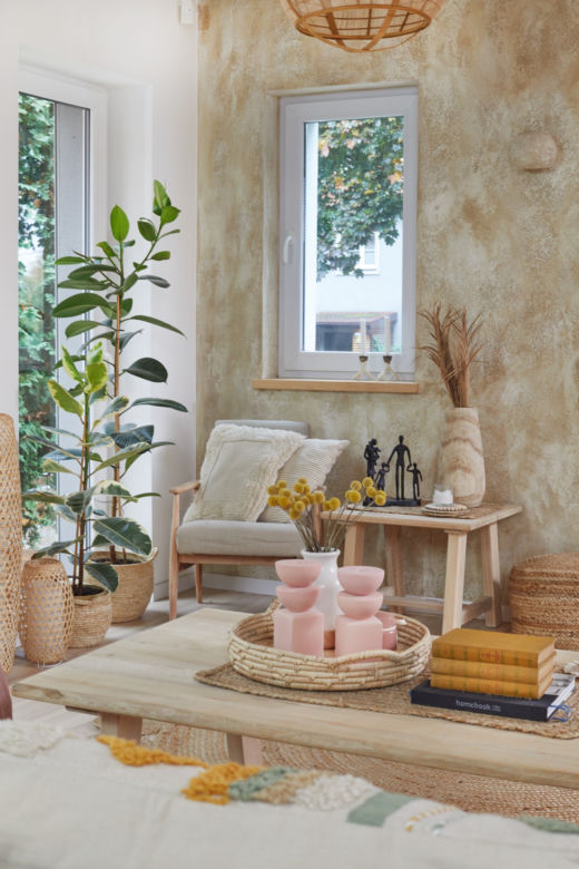 Metamorfoza w stylu boho -  pomysł na ścianę