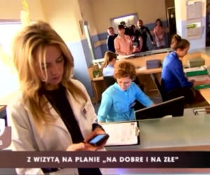 Pytanie na śniadanie. Kamilla Baar na planie Na dobre i na złe