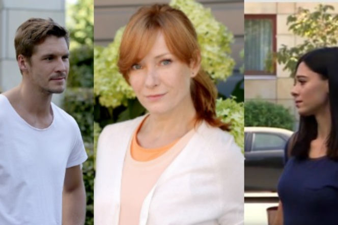 M jak miłość Marcin (Mikołaj Roznerski) Agnieszka (Magdalena Walach) Iza (Adriana Kalska)