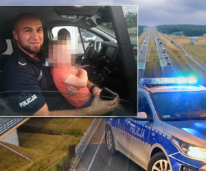 Bosy czterolatek błąkał się przy drodze ekspresowej! Nie wiedział, jak się nazywa