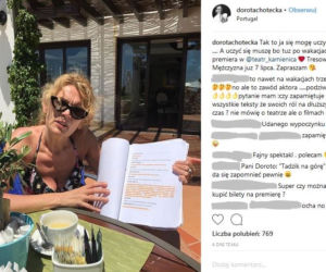 Dorota Chotecka na wakacjach w Portugalii