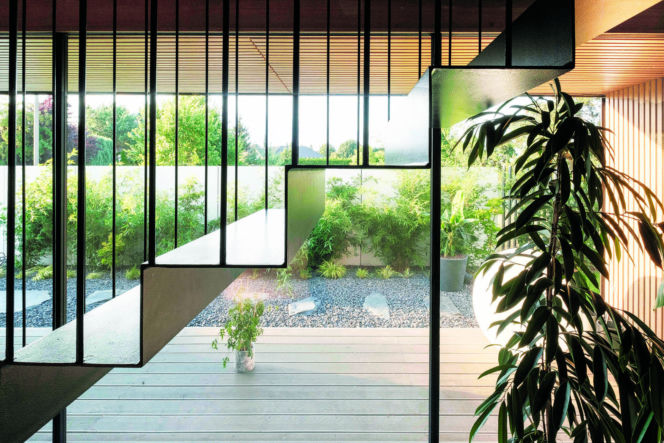 Dom ze skośnym dachem - projekt - Miłosz Stopiński