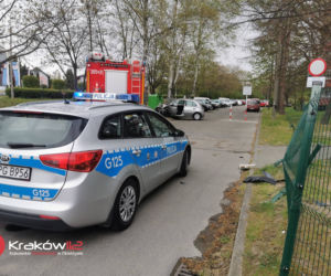Wypadek na ul. Pachońskiego w Krakowie