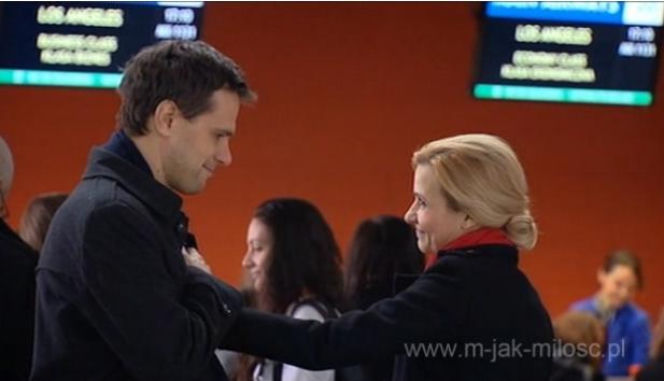 M  jak miłość odc. 999. Małgosia (Joanna Koroniewska), Michał Łagoda (Paweł Okraska)