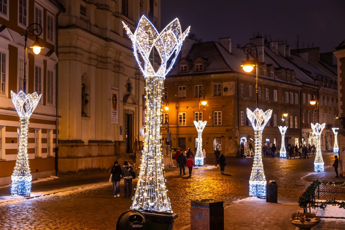 Iluminacja świąteczna 2023 w Warszawie - zdjęcia