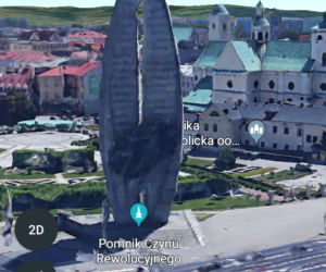 Trójwymiarowy Rzeszów w Google Earth