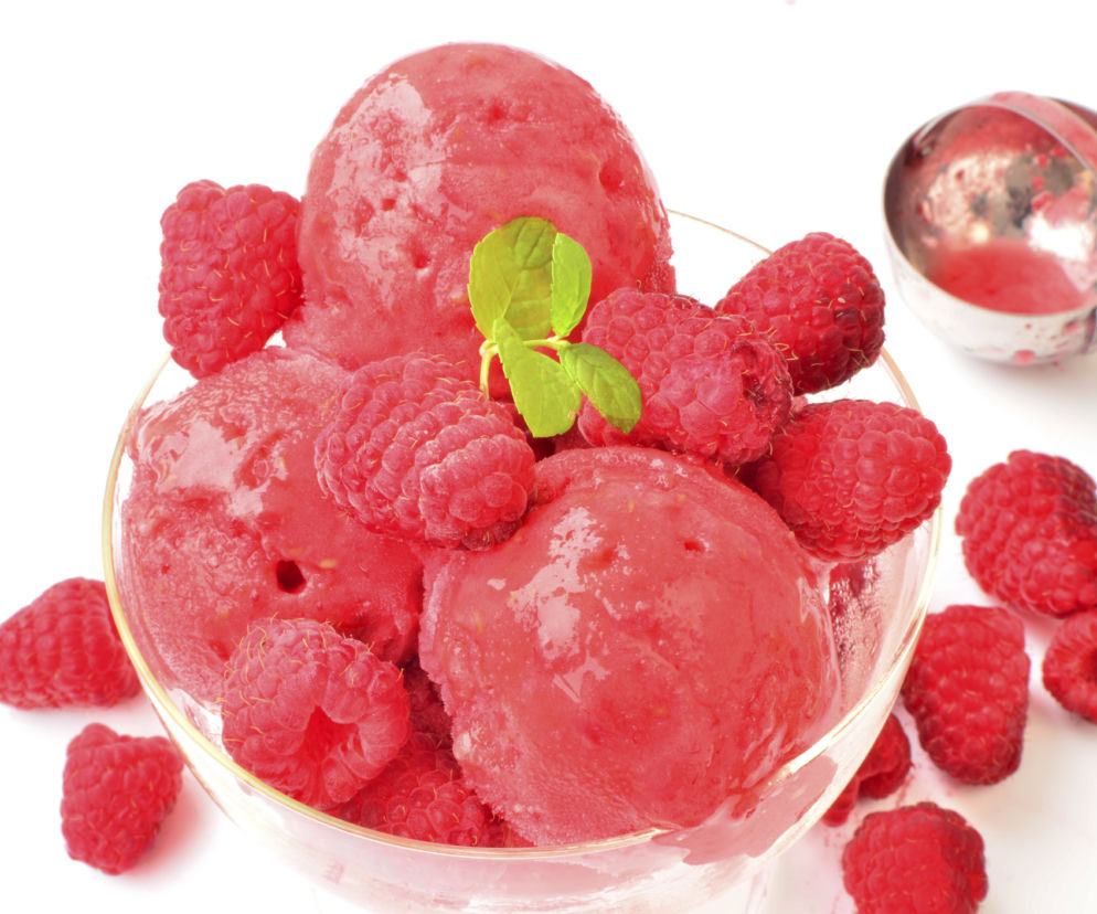 Malinowy sorbet