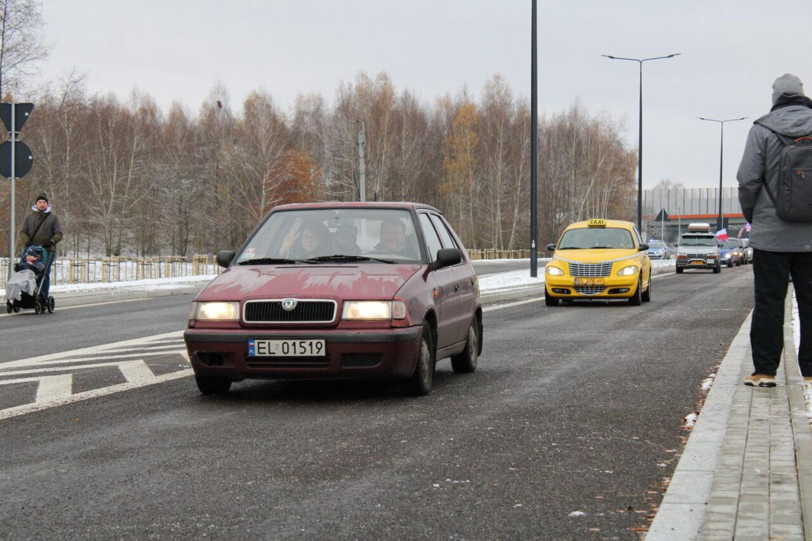 Przejechali nowym odcinkiem Trasy Górna