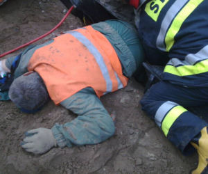 Ściana przewróciła się na robotników