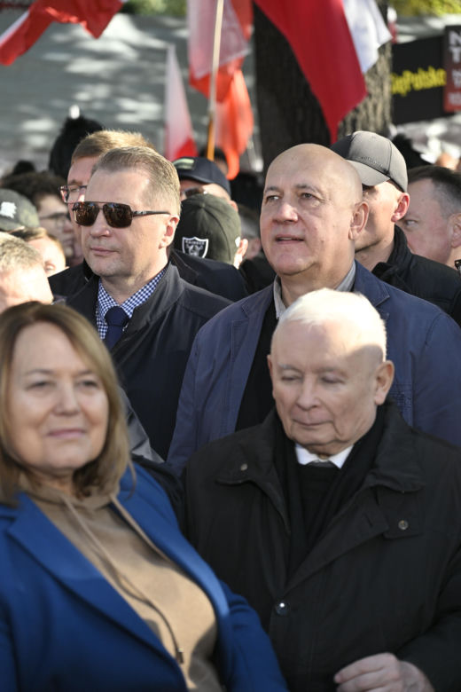 Protest pod TK. Kaczyński