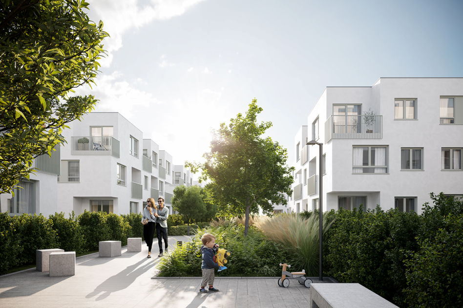 Osiedle U-City Residence w Warszawie projektu Kuryłowicz & Associates