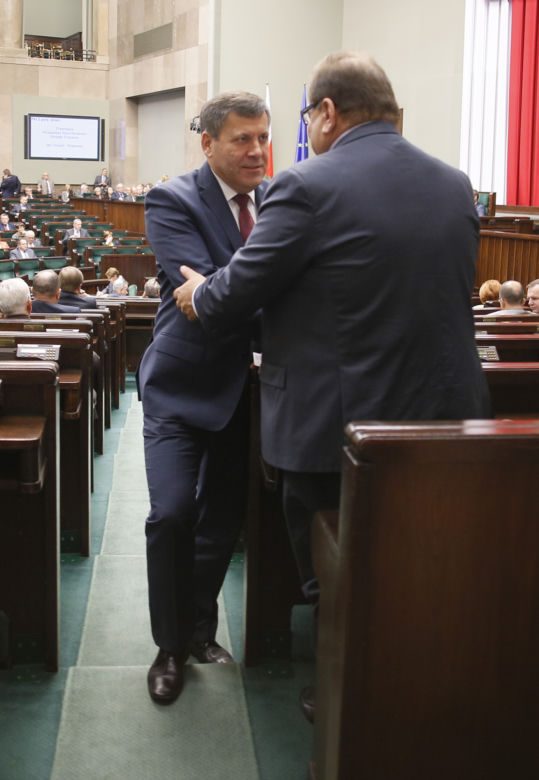 Sejm gratuluje Kaliszowi syna