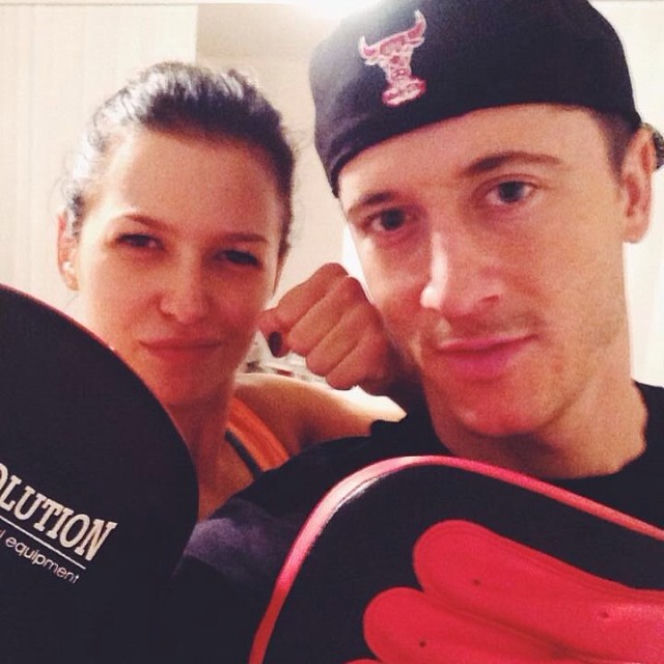 Robert Lewandowski i Anna Lewandowska