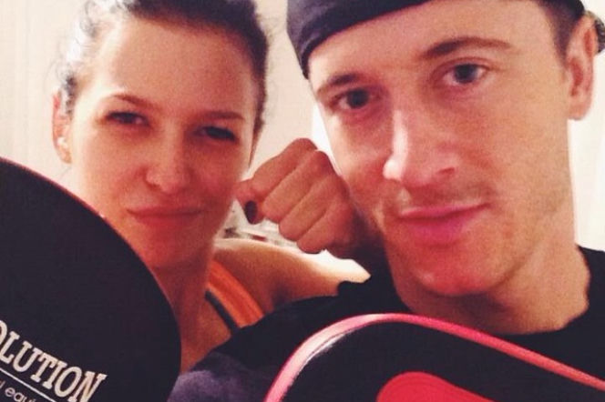Robert Lewandowski i Anna Lewandowska