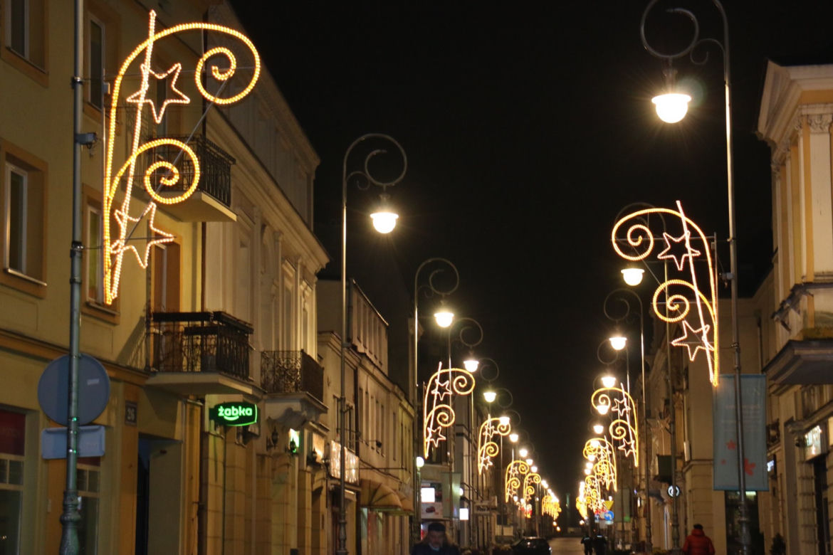 Kielce iluminacje świąteczne 2020