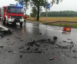 Groźny wypadek na krajowej „ósemce” pod Wrocławiem